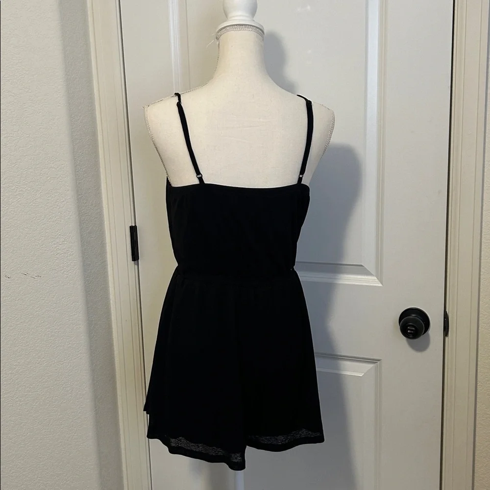 Blue Rain Black Spaghetti Strap Romper Size Medium - Picture 2 of 10